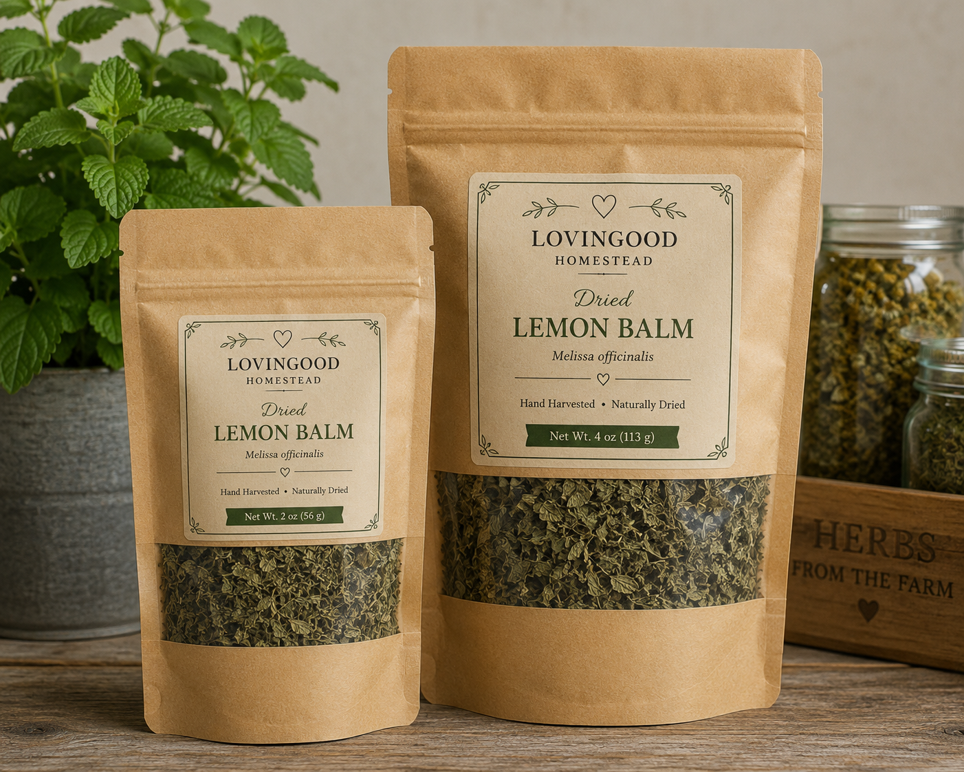 Lovingood Homestead Dried Lemon Balm product image 6